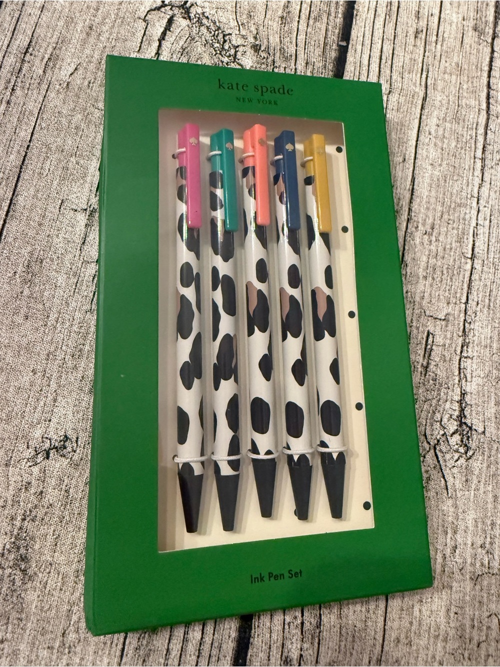 NWT! Kate Spade 5-pen set. New, unopened packaging!